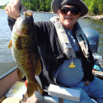 Bass fish caught with signature fishing rods