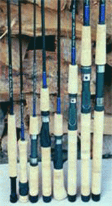 Multiple All American Pro Series Fishing Rods