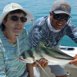 Joann fought this Rooster right into boat.